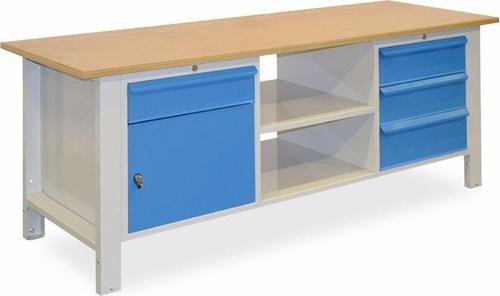 2.1 Metre Yükseklik Ayarlı Çalışma Tezgahı 4 Çekmeceli Dolaplı İE.YACT.21.4