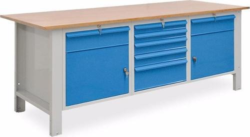 2.1 Metre Yükseklik Ayarlı Çalışma Tezgahı 7 Çekmeceli Dolaplı İE.YACT.21.7