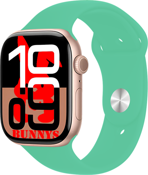 Samsung Galaxy M52 Uyumlu Su Yeşili Akıllı Saat Watch10 2025 Hediyeli AMOLED EKRAN