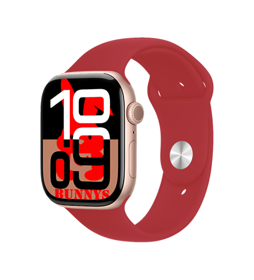 Samsung Galaxy S20 Uyumlu Kırmızı Akıllı Saat Watch10 2025 Hediyeli AMOLED EKRAN