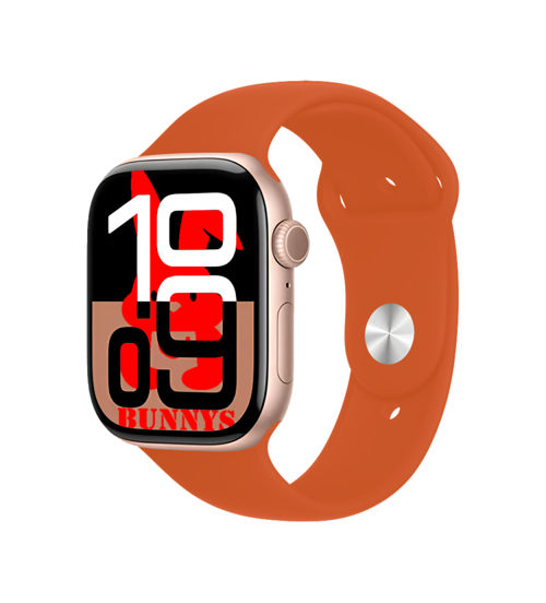 Apple iPhone 11 Pro Max Uyumlu Turuncu Akıllı Saat Watch10 2025 Hediyeli AMOLED EKRAN