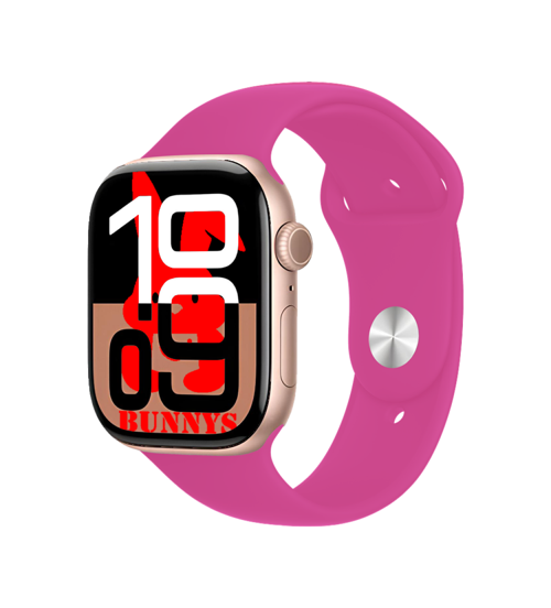 Apple iPhone 14 Uyumlu Pembe Akıllı Saat Watch10 2025 Hediyeli AMOLED EKRAN