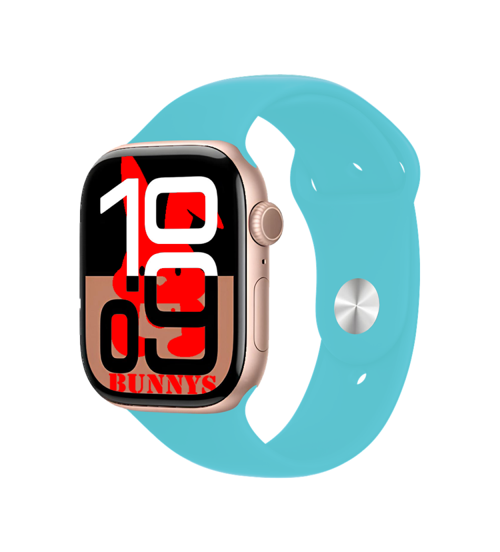 Apple iPhone 8 Plus Uyumlu Turkuaz Akıllı Saat Watch10 2025 Hediyeli AMOLED EKRAN