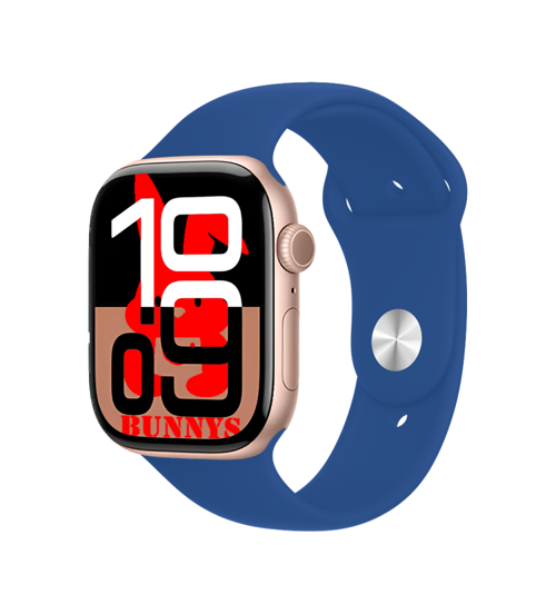 Apple iPhone 8 Uyumlu Mavi Akıllı Saat Watch10 2025 Hediyeli AMOLED EKRAN