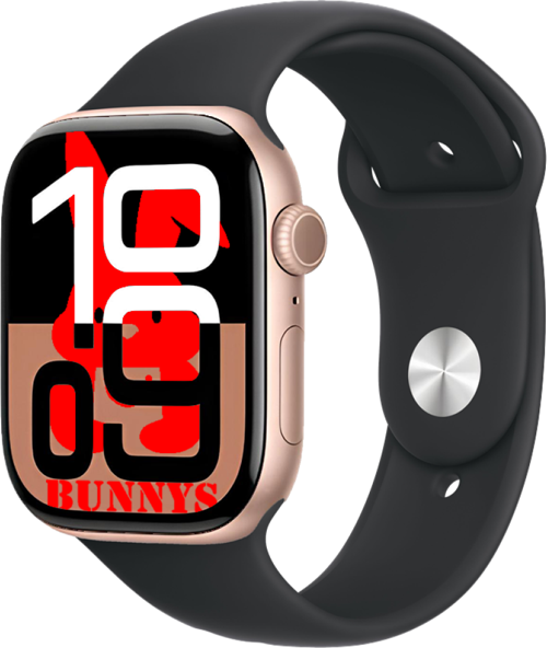 Omix X400 Uyumlu Siyah Akıllı Saat Watch10 2025 Hediyeli AMOLED EKRAN