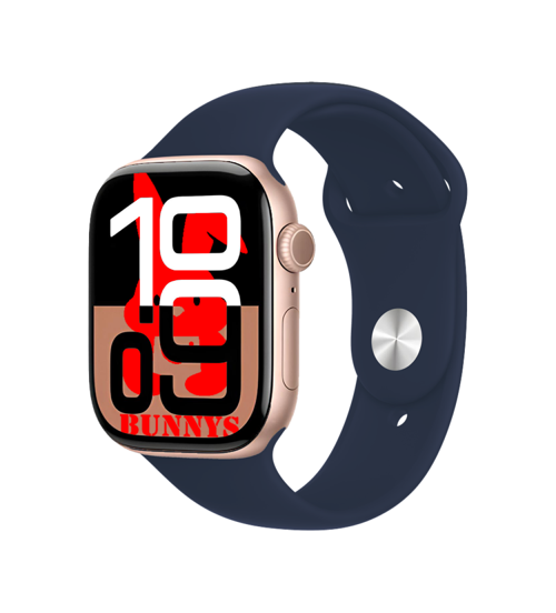 Oppo F15 Uyumlu Lacivert Akıllı Saat Watch10 2025 Hediyeli AMOLED EKRAN