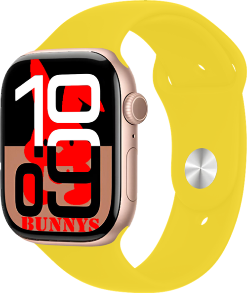 Samsung Galaxy A33 Uyumlu Sarı Akıllı Saat Watch10 2025 Hediyeli AMOLED EKRAN
