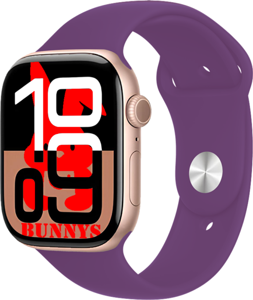 Oppo A54s Uyumlu Mor Akıllı Saat Watch10 2025 Hediyeli AMOLED EKRAN