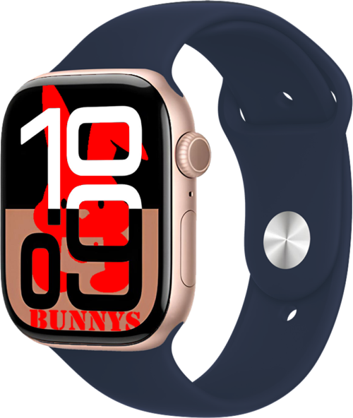 Oppo A54s Uyumlu Lacivert Akıllı Saat Watch10 2025 Hediyeli AMOLED EKRAN