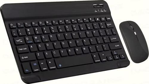 Kablosuz Klavye ve Mouse Set Type-C Şarjlı Bluetooth 2.4G Bağlantlılı Siyah