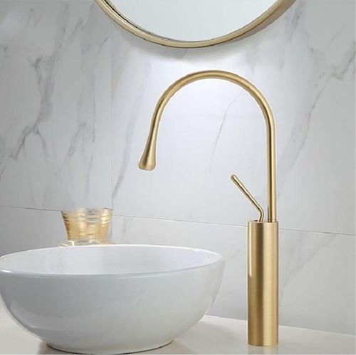 Gold Banyo Çanak Lavabo Bataryası Italy Design Mat Gold İthal
