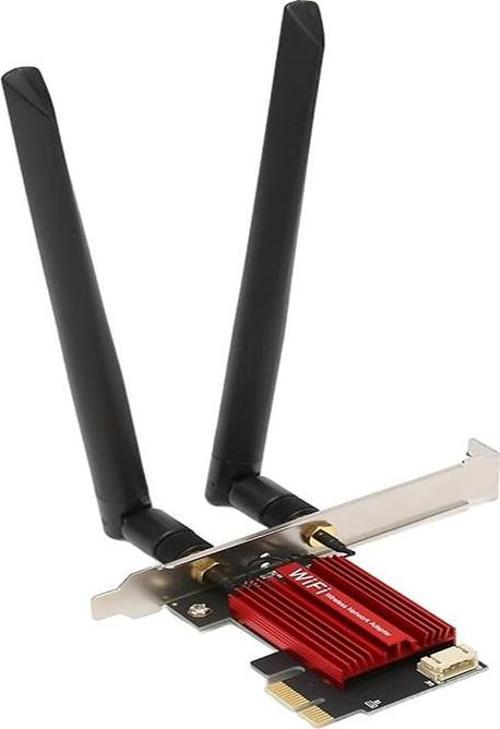  WiFi 6E PCIe 5400Mbps WiFi Kartı Üç Bantlı AX210 Ağ Kartı Masaüstü Kablosuz Adaptörü Dönüştürücü