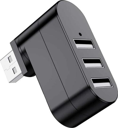  3 Bağlantı Noktalı 90/180 Derece Dönebilir USB 2.0 Çoklayıcı Hub Taşınılabilir Bilgisayarlar İçin