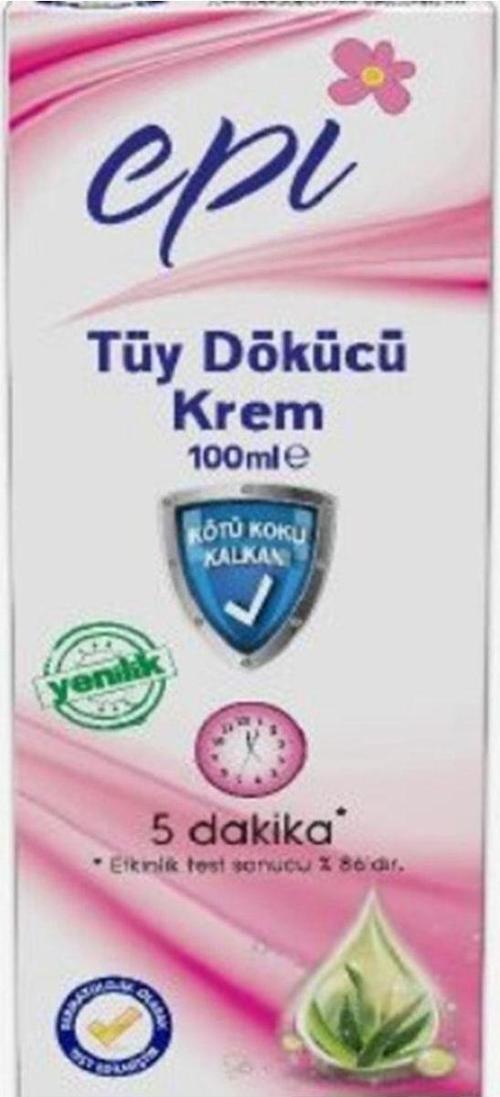 Tüy Dökücü Krem 100 Ml Aloe Vera, Tüm Ciltler Için Uygundur