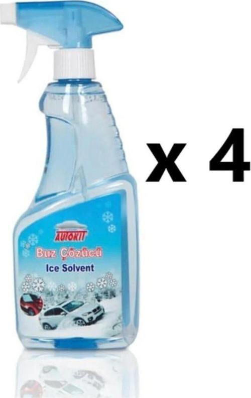 4 Adet Araç | Oto Cam Buz Çözücü - Don Çözücü, Donmayı Geciktiren Sprey | 500 Ml X 4
