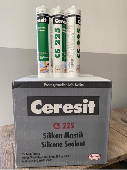 Cs 225 Silikon Mastik Şeffaf 280 Gr 25'Li Koli