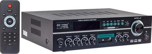 MAGI CVOICE MV-530 120 WATT USB/SD/UK BLUETOOH 3 MİK GİRİŞLİ 2 BÖLGELİ HAT TRAFOLU ANFİ-Findit
