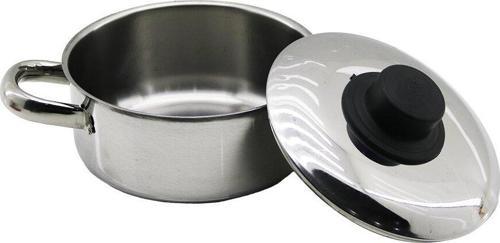 14CM   METAL KAPAK   MİNİ  ÇELİK TENCERE (2818)