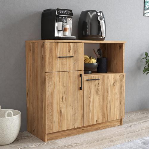 MTD0302 İnci 90 cm Kapaklı Çekmeceli Alt Mutfak Dolabı Çam