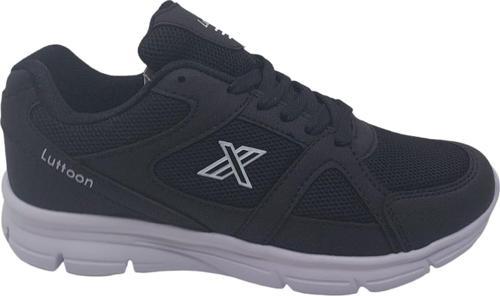 Lutton 2510 Unisex Siyah Bağcıklı File Koşu Ve Günlük Kullanım Spor Ayakkabı