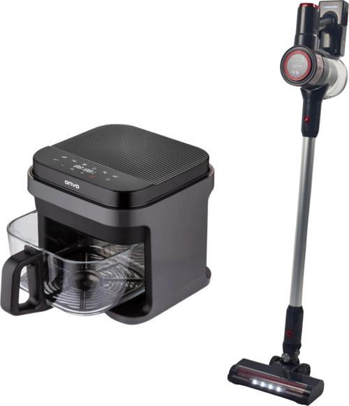 Set Uydu Alıcılı 32'' tv Cam Airfryer ve Dikey Şarjlı Süpürge
