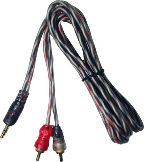 2RCA 3mm 1.5mt Stereo Gold Aux Silikon Kablo
