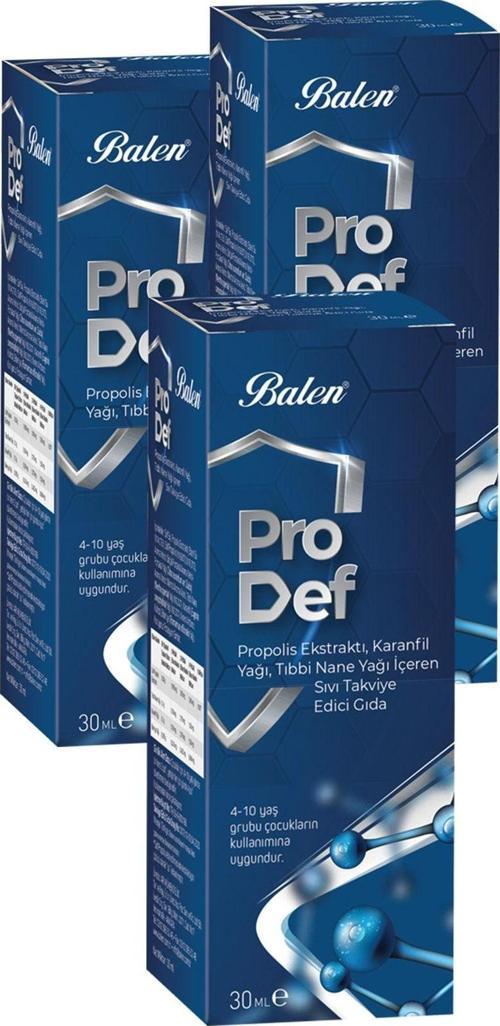 3 Kutu Prodef 30 Ml. Pro Def Propolis Ekstraktlı Sprey Propolis Sprey