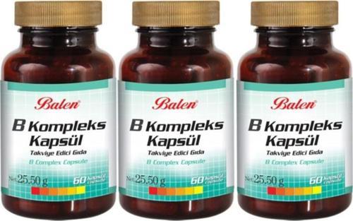 B Kompleks 60 Kapsül X 3 Adet