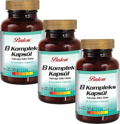 B Vitamin Kompleksi Kapsül 425 Mgx60 3 Adet