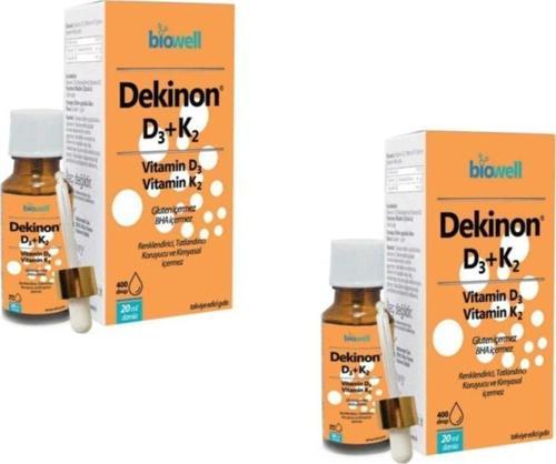 Dekinon D3 + K2 Vitamini Damla 20 Ml 2 Adet