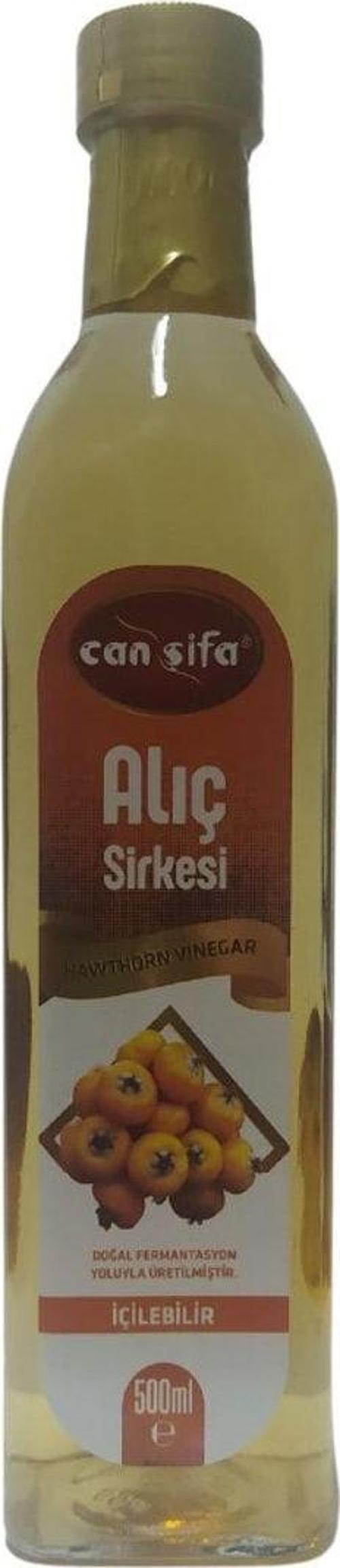 Canşifa Doğal Fermantasyon Katkısız Alıç Sirkesi Cam Şişe 500 Ml