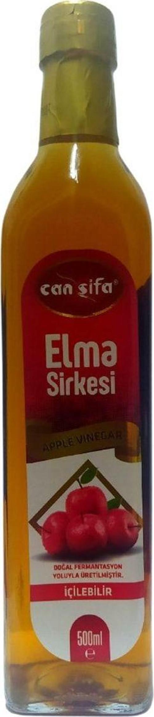 Canşifa Doğal Fermantasyon Katkısız Elma Sirkesi Cam Şişe 500 Ml