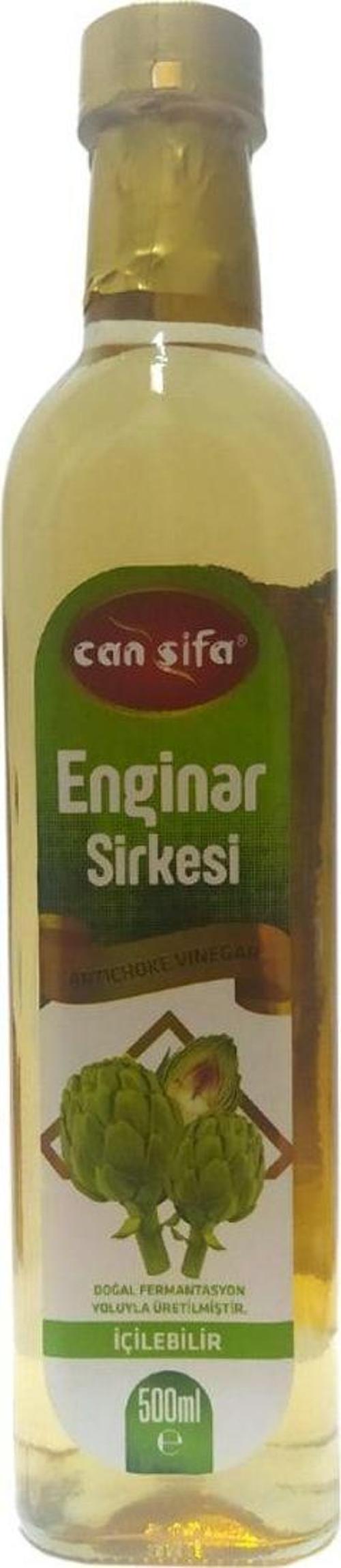 Doğal Fermantasyon Katkısız Enginar Sirkesi Cam Şişe 500 Ml