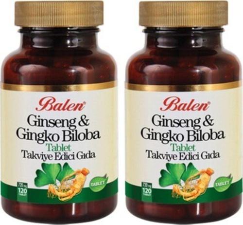 Ginseng Ginkgo Biloba Tablet 720Mgx120 2 Adet
