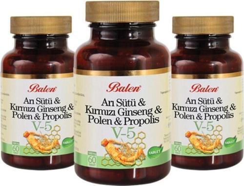 Kırmızı Ginseng & Arı Sütü & Polen Kapsül - 80 Kapsül X 3 Adet