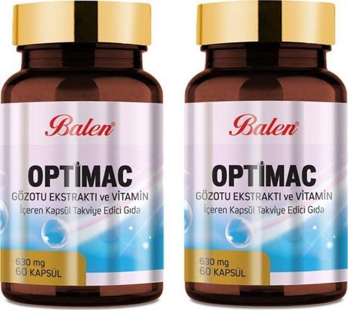 Optimac Gözotu Ekstraktı -Vitamin 630 Mg 60 Kapsül X 2 Adet