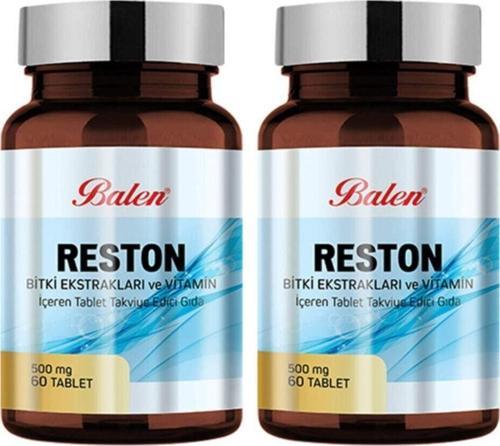 Reston Bitki Ekstraktları Ve Vitamin 500 Mg 60 Kapsül X 2 Adet