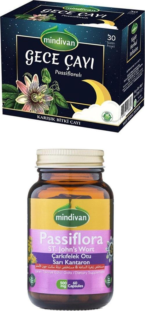 Iyi Geceler Çayı Ve Passiflora Çarkıfelek Otu Ve Kantaron Ekstreli Kapsül