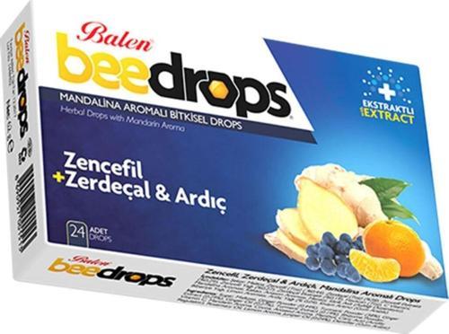 Zencefil Zerdeçal Ardıçlı Mandalina Aromalı Drops 24 Adet