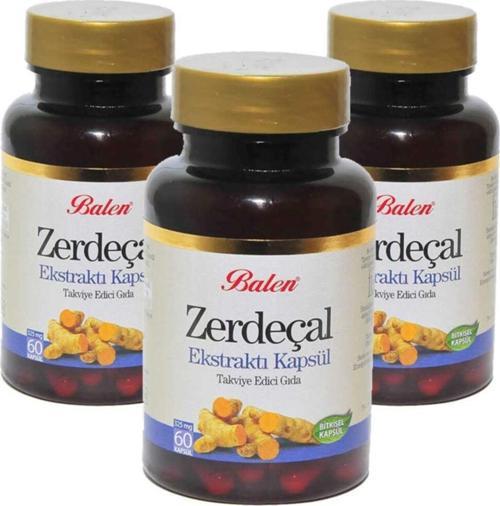 Zerdeçal Ekstraktı 60 Kapsül - 325 Mg - 3 Adet