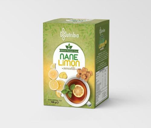 Küp Şeklinde Nane Limon Zencefil Çayı 150 Gr