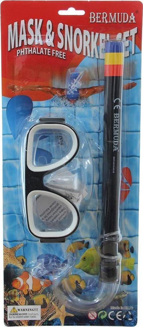 Cobra Klasik Maske Şnorkel Set SİYAH