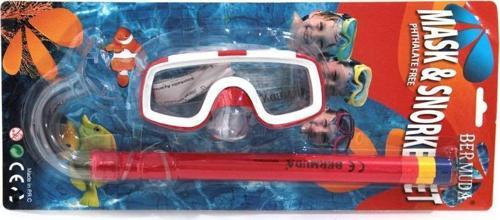Phthalate Free Maske Şnorkel Set KIRMIZI