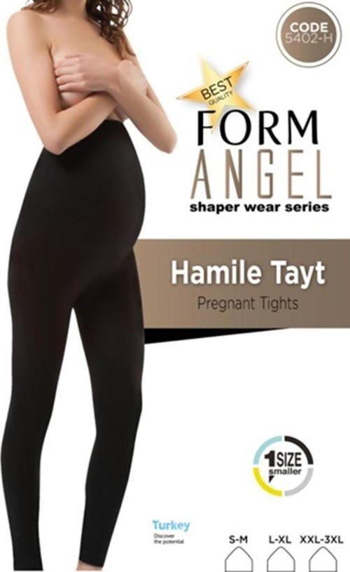 Hamile Tayt Dikişsiz Esnek Yüksek Bel Toparlayıcı Şekillendirici Tayt Siyah 2XL-3XL