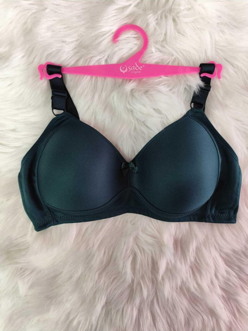 Sütyen Sade İç Giyim Dolgusuz Ve Balensiz İz Yapmaz Lazer Kesim Sütyen 202 Zümrüt 95