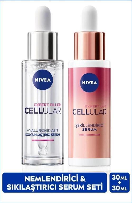 Cellular Expert Lift Şekillendirici Doğal Retinol Alternatifi Serum 30ml ve Nemlendirici Serum 30ml
