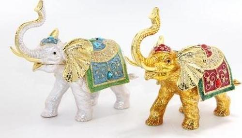 Swarovski Taşlı Tekli Fil Figürü Model 5
