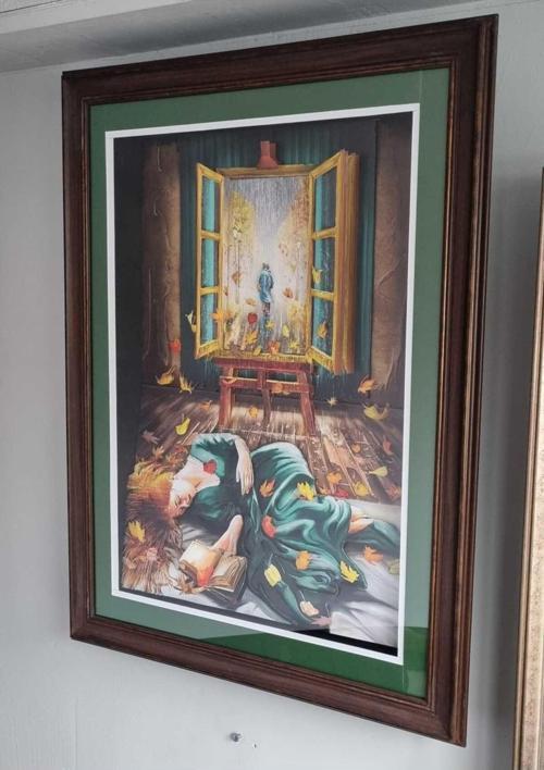 Sonbahar Temalı Üç Boyutlu Rölyef Tablo 65X85 Cm