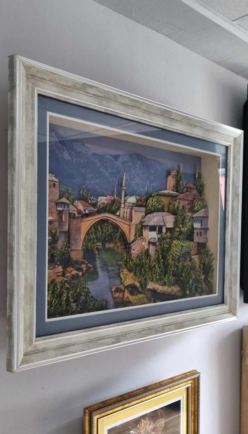 Üç Boyutlu -  Rölyef Tablo - 76X56 Cm