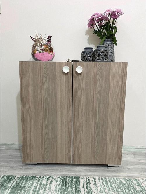 Cordoba Ayakkabılık Çok Amaçlı Dolap 2 Kapaklı 3 Raflı Mutfak Hol Banyo Balkon Ofis